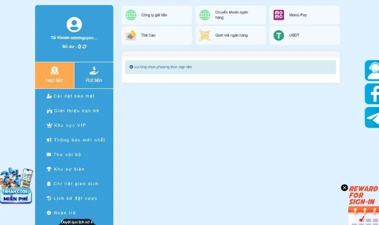 Hướng Dẫn Nạp Tiền WW88 Đơn Giản Nhận Ngay Thưởng Lớn 2 Các phương thức nạp tiền WW88
