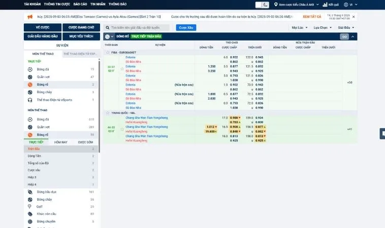 Chinh Phục Kèo Bóng Rổ WW88 Chuyên Nghiệp Tối Ưu Hóa Lợi Nhuận 2 Giao diện cá cược bóng rổ WW88